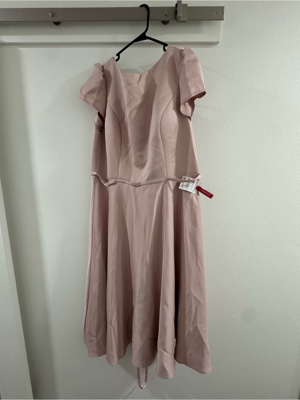 Blush Pink Fit & Flare Women's Dress